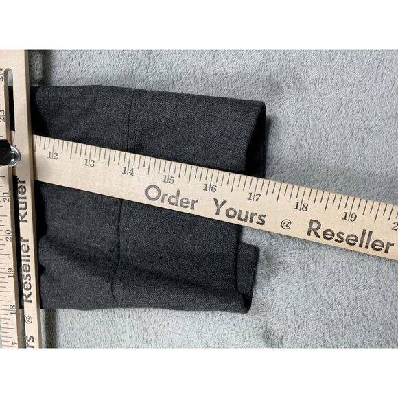 J. Crew Womens Size 8 Gray Wool Blouse 3/4 Sleeve Business Casual Top - Picture 6 of 8